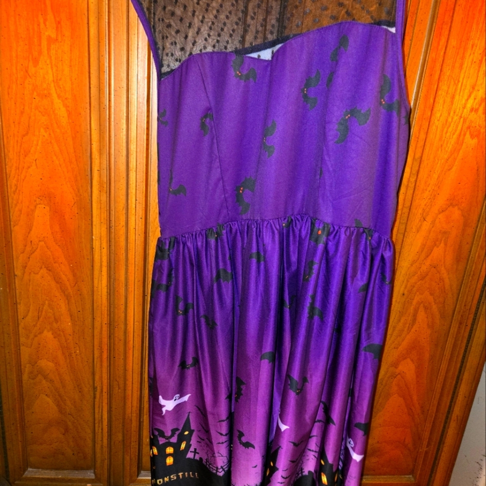 Purple haunted house dress